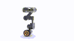 Flippable wheel-legged quadruped robot