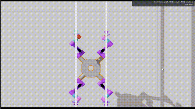 Compliance Control for Multi-Arm Space Robot crawling